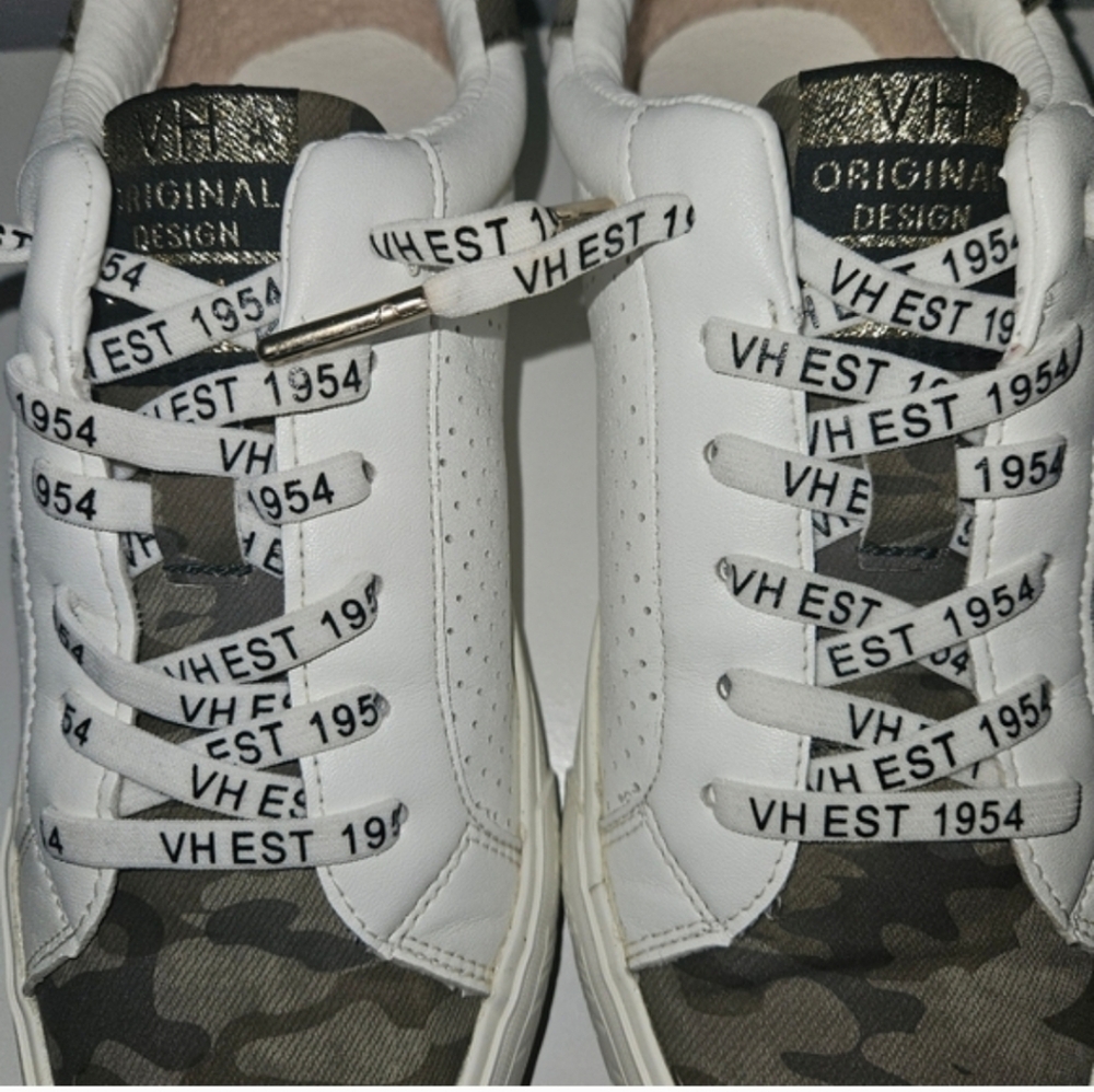 Vintage Havana Kiki White Camo Sneakers - Size 8 - Picture 7 of 12